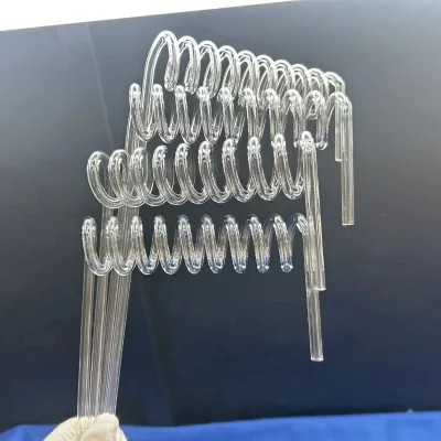 Clear Quartz Spiral Tube for Optics Laboratory Use with Moulding and Bending Services