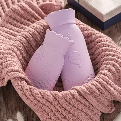 Hot Water Bottle with Cover, Microwaveable Silicone Hand Warmer and Ice Pack, New Silicone Gift for Xmas