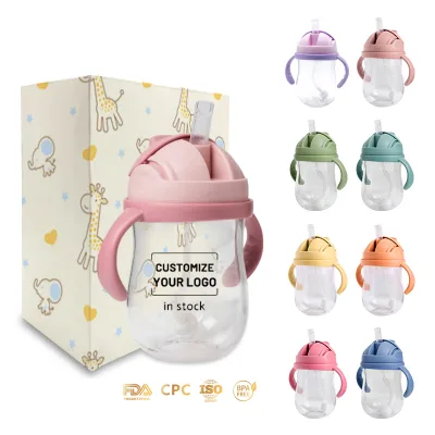 Silicon Baby Water Bottle PP Material BPA Free Newborn Kid Water Bottle