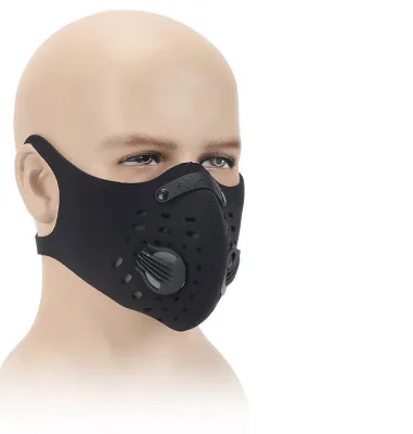 Sports Bike Riding Face Mask with Filters Outdoor Anti Smog Neoprene Mesh Face Mask Manufacturer Non-Woven Fabrics