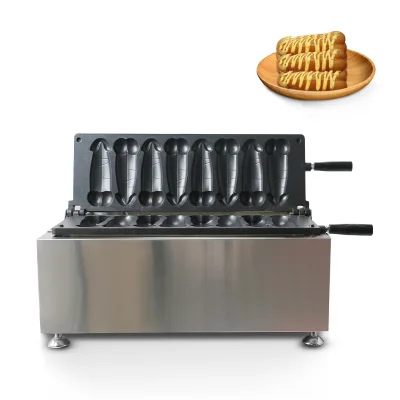 16pcs Penis Waffle Maker 8pcs Men Bubble Penis Shape Waffle Baking Iron Plate Dick Waffle Machine