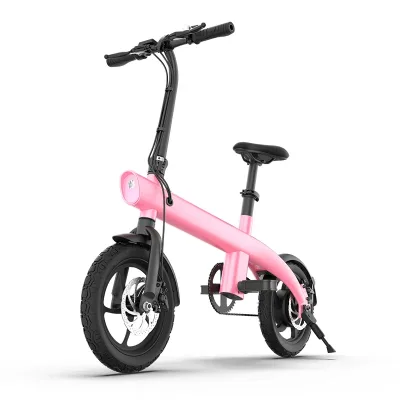 Best Selling 250W Mini Electric Bike 36V Lithium Battery Aluminum Frame 14-inch Wide Snow Fat Tire 3-Speed Disc Brake