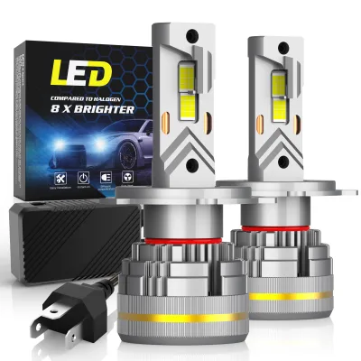 Gview Plug and Play H4 Auto LED Head Lamp High Low Beam H7 H8 H13 9004 HB3 LED Car Light 200W White Light LED Headlight Bulbs