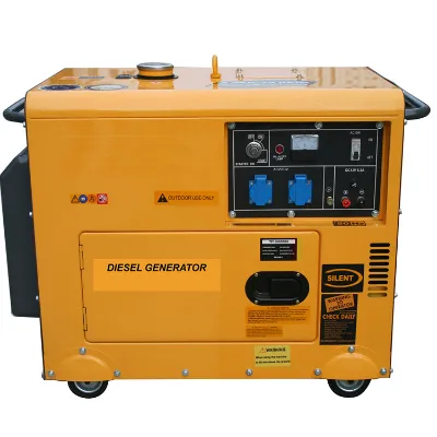 Durable Anti-vibration Electric & Manual Start FW8500 10kva Silent Diesel Generator with 15L Fuel Tank for Construction Work