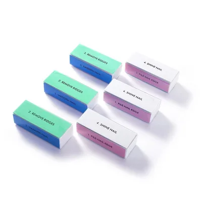 Professional 100/180 Magic 4 Ways Art Sanding Block High Quality Nail File Buffer