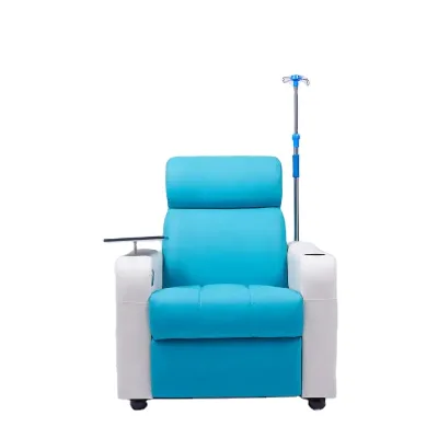 Medical Furniture Infusion Chair With IV Pole Hospital Patient Transfusion Medical Recliner Sofa Chair