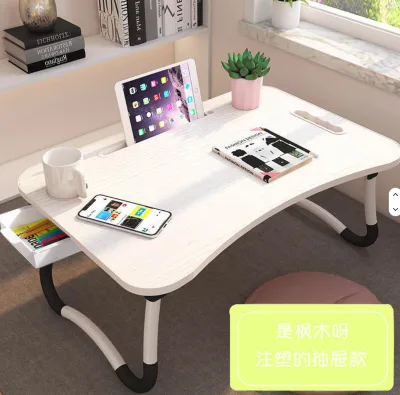 Wholesale Hot Sale Wooden Folding Laptop Table Bedroom Computer Desk Indoor Office Home Furniture Folding Laptop Table