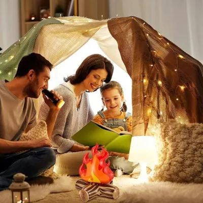 Ready Stock Bonfire Yard Decor Camping Christmas Party Accessory Age 14+ PVC Inflatable Flame Model