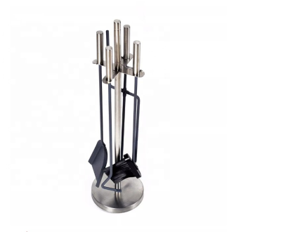 Fireplace Tools Set Includes Fire Poker Shovel Brush Tong and Stand Eas Metal Fireplace Tool Accessories