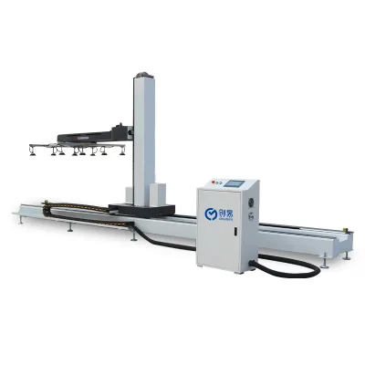Three Axis Column Palletizer Manipulator with Ground Rail