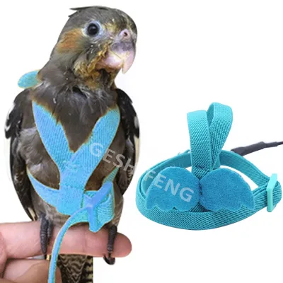 Adjustable Parrot Bird Leash Outdoor Parrot Harness Training Rope