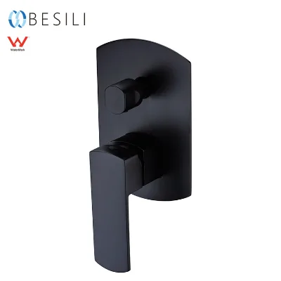 Brass Black Shower Faucet Switch Anti-fingerprint Wall-mounted Dual-function Bathroom Faucet Control Valve