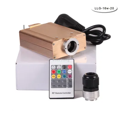 16 Watt RGB LED Fiber Optic Light Source Engine IP68 Rated Dimmable Spot Star Ceiling Light Machine with 3-Year Warranty