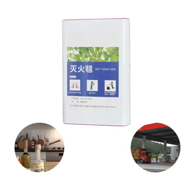 Fiberglass Fire Blanket Silicone Coating Safe and Non-toxic Suitable for Kitchens and Gas Stations