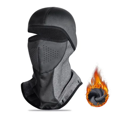 Outdoor Riding Shake-grain Fleece Windproof Cold Motorcycle Headgear Cheap Custom Balaclava Winter Skimask Hats