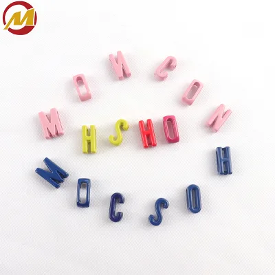 A-Z Mixed Colors Full Metal 8mm Slide Alphabet Letters for Slide Wristbands/Bracelets, Jewelry Making Charms
