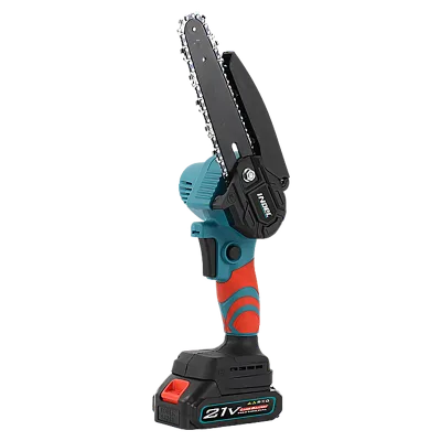 6 Inches 21V Portable Lithium Battery Cordless Chain Saw Electric Power Pruning Shears Wireless for Wood Cutting Tree Trimming