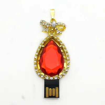 Cool Jewelry Gem Usb Flash Drive Shenzhen Factory Price Metal Necklace Usb Thumb Drive