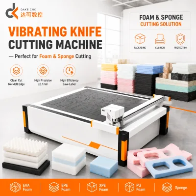 CNC Foam Gasket Cutting Machine for EPDM NBR PVC Silicone Neoprene SBR Poron Rubber Sponge Foam Sheet