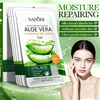 8g*30pcs Aloe Vera Gel Moisturizing Repairing Hydrating Face Body Gel After Sun Repair for Dry Sensitive Skin Care Kit