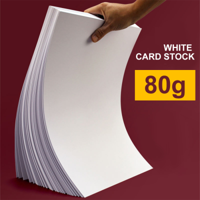White copy paper 80 GSM A4 100 sheets of high-quality copy paper, suitable for photocopiers, offices and home printing