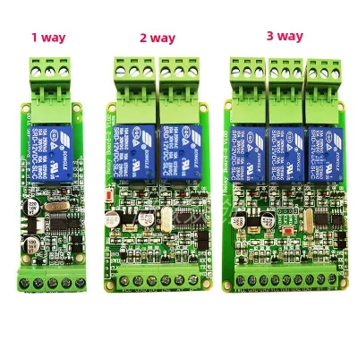 ModbusRtu Industrial Use Relay Module 1/2/4/6/8-Channel Switch Input/Output RS485/TTL 12V/24V