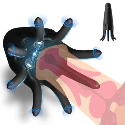 Penis Trainer Electric Shock Male Masturbator Penis Vibrator 10 Vibrating Modes Adult Sex Toys for Men