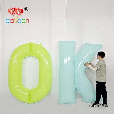 Customized Letters OK Nylon Large PA 2m Balloon Words Slogan Catchword Helium Graduation Festival Celebration Sports Meeting