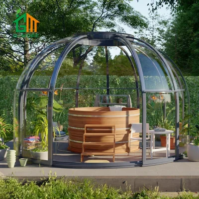Fast Assembly Starry Dome Trade Show Tent Transparent Prefab Modular Dome Star House