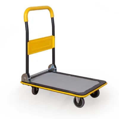 Factory Direct Sales Steel Frame Folding Cart Foldable Steel Platform Folding Cart