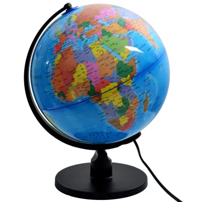 World 25cm Globe Magnetic Levitation Floating Globe Decorative Led Light Gift Creative Table Spanish Floating Globe Light