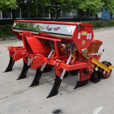High Quality Farm Tractor Mounted Planter Machine Corn Seeder with Engine for Corn Fertilizer Application
