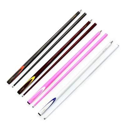 Hot Selling 4Colors 9mm Tip 57Inch Carbon Fiber Glass Shaft 1/2 Jointed Billiard Pool Cue