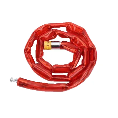 High Quality Anti-Theft Motorcycle Lock with Rubber Leather Case Metal Chain and Copper Core Hot Selling Anti-Pry Feature