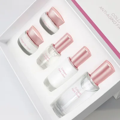 Korean for Face Skin Care Set OEM/ODM Supply Anti-aging Vitamin C Collagen Sulfate-Free for Glowing Skin Private Label