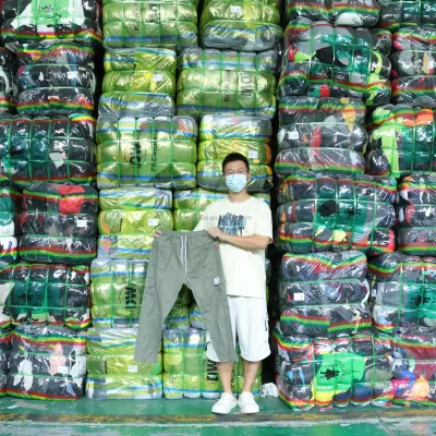 High Quality Used Adult Summer Cotton Pants Casual Style 45kg MOQ Thrift Clothes in Clean Condition for Africa