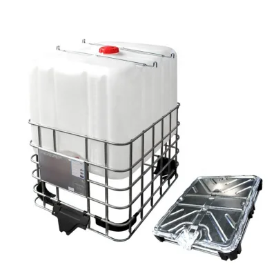 1 Ton HDPE Plastic Tank 1000-Liter IBC Storage Tank for Farms Home Use Hotels-for Liquid Medium Used Condition Steel Material