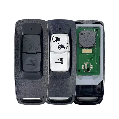 Aftermarket Key for Honda K1Z Motorcycle PCX160 ID47 Chip 433 Frequency Remote Control with Black White Buttons