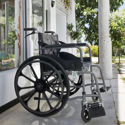 Lightweight Convenient Comfortable Durable Manual Walker Rollator Rehabilitation Scooter Wheelchair Height Adjustable 120kg
