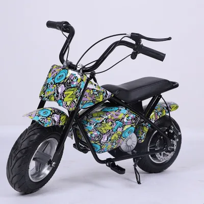 350W Electric Kids Scooter Mini Electric Motorcycles Driving Lights Electric Dirt Bike Scooter 24V 8AHBattery Big Children Ride