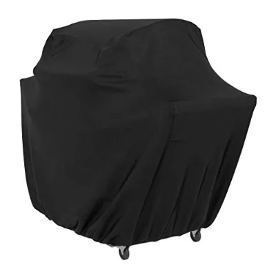 For  Gas Grill Barbecue Cover for Outdoor Waterproof Anti-UV Durable 46 Inch Small Black