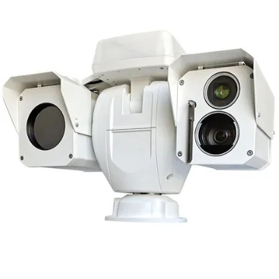 Heavy duty thermal imaging and IR illuminator assisted PTZ Camera with Laser range finder