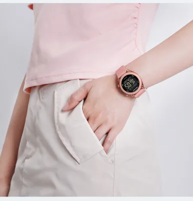 NAVIFORCE 7108 Back Light Wristwatch Fashion Womens Casual Waterproof Plastics Case Multifunctional Lady Luminous Watches