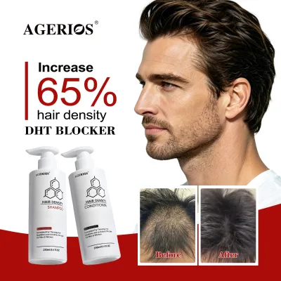 Helps Hair Grow Faster Anti-DHT Hair Restoration Shampoo & Conditioner Supports Scalp Health & Hair Growth and Reduces Breakage