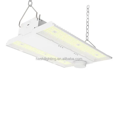 US Standard 300w Square Led High Bay Light 185Lm/W Powerful Industrial Tunale CCT AC 120-277V Pendant UFO Highbay Light