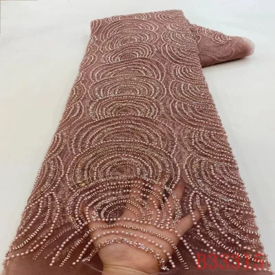 Arrival Wholesale Polyester Price Guipure Cord Crystal Rhinestone Bridal Red Lace Fabric
