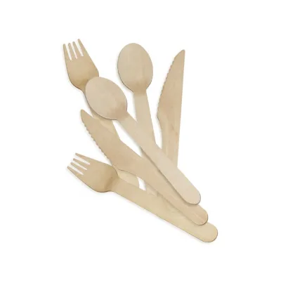 Environmentally Friendly Disposable Wooden Cutlery Knife Fork Spoon