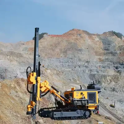 Heavy Duty KG420BH DTH Drill Rig Complete Dust Removal System Low Emission Engine for Environmental Mining