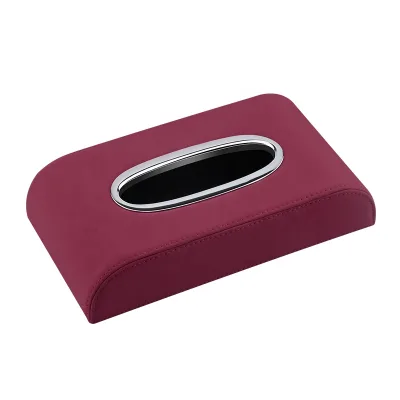 Universal Car Tissue Box Creative Leather Napkin Holder Box Back Seat Tissue Storage Decoration