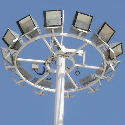 Customized Iron LED IP65 High Mast Lighting Pole 15m-30m Street Light